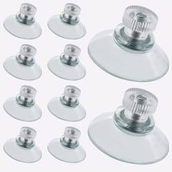 premium clear suction cups with screws set of strong pvc suction cup hooks for bathroom & kitchen