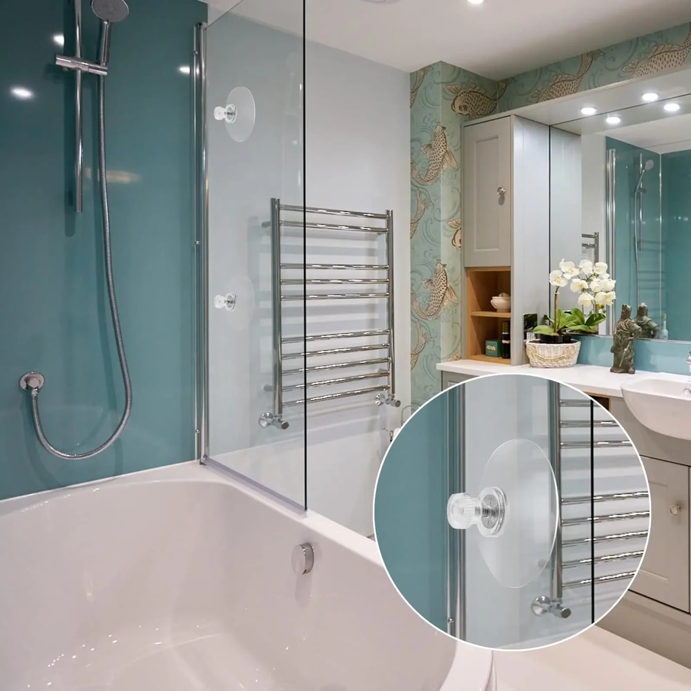 Premium Clear Suction Cups With Screws Set Of Strong PVC Suction Cup Hooks For Bathroom Kitchen 4