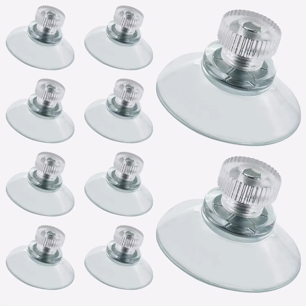 Premium Clear Suction Cups With Screws Set Of Strong PVC Suction Cup Hooks For Bathroom Kitchen 5