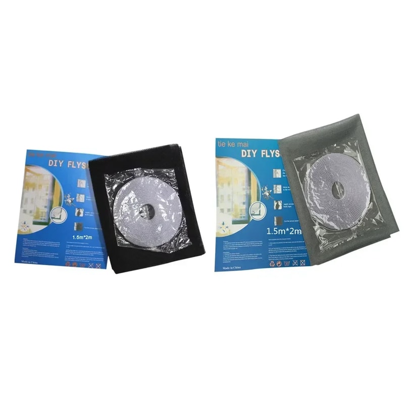 Premium Fly Screen Curtain for Doors & Windows Mesh Bug Mosquito Netting