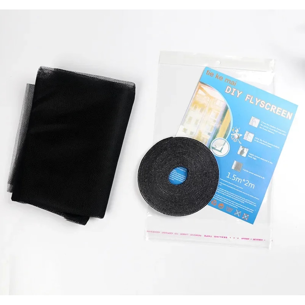 Premium Fly Screen Curtain for Doors & Windows Mesh Bug Mosquito Netting