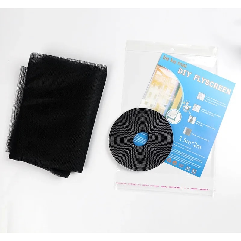 Premium Fly Screen Curtain for Doors & Windows Mesh Bug Mosquito Netting