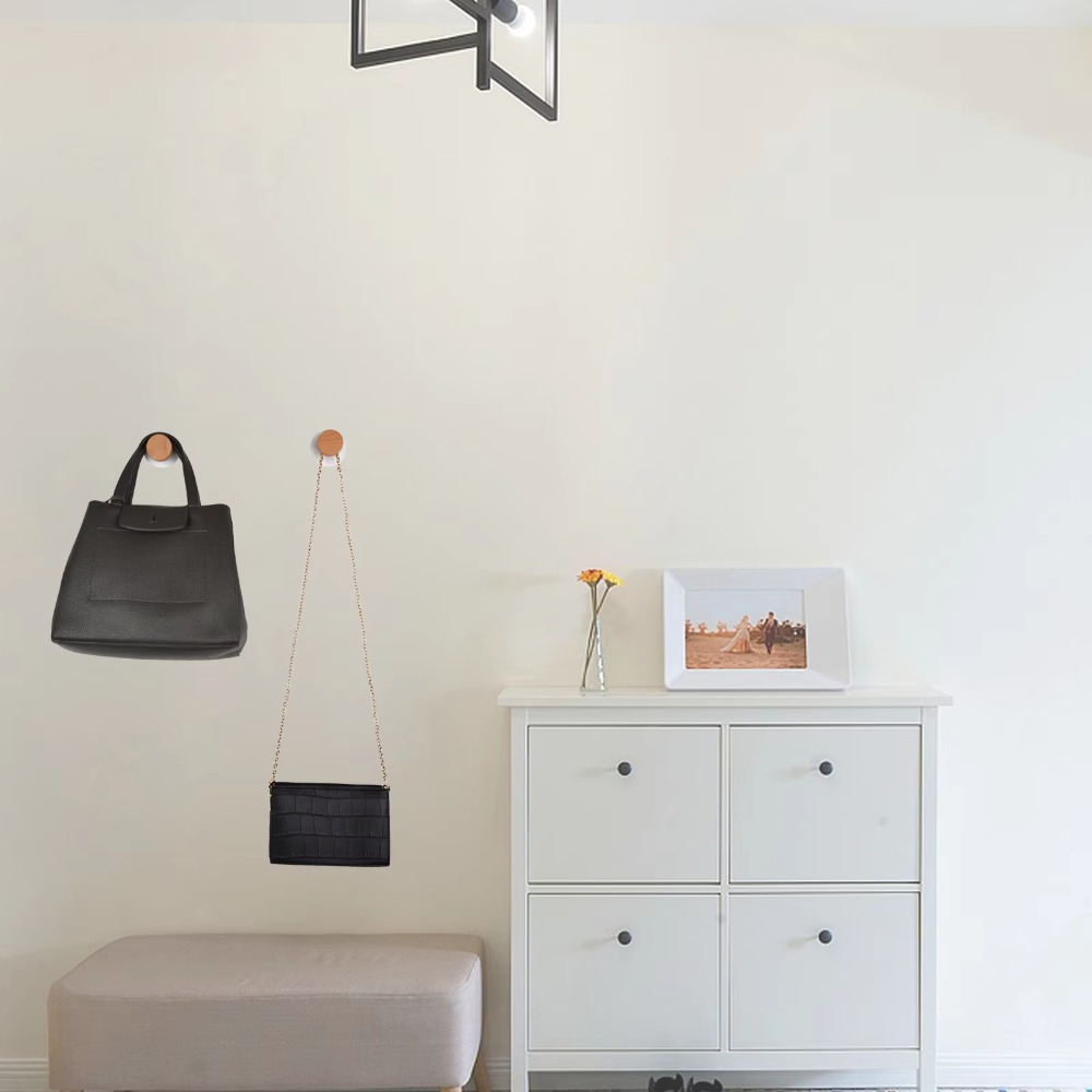 Modern Geometric Wooden Wall Hook Stylish Wood Coat Peg 3