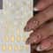 Elegant Floral Nail Stickers Glitter Self Adhesive Decals for Manicure