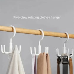 rotary claw multi-purpose hook for coats, hats & scarves