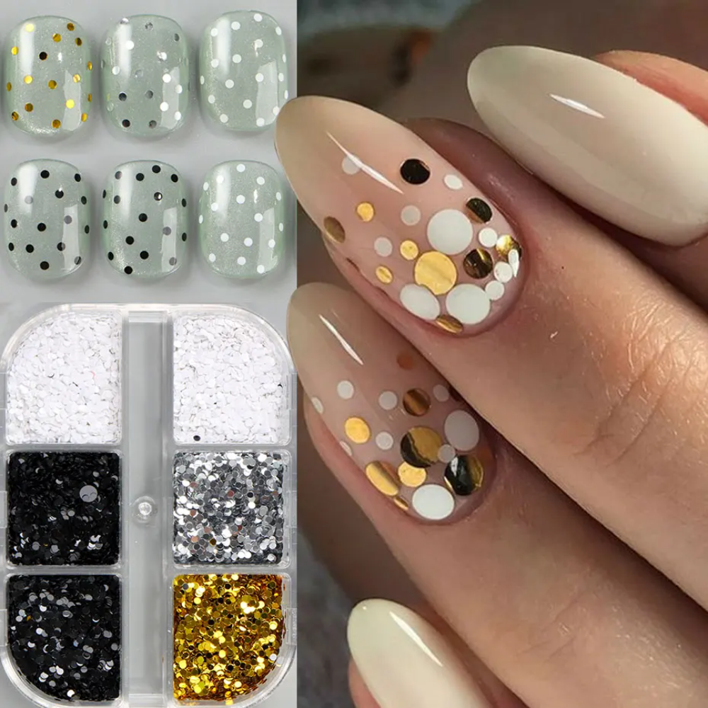Premium Nail Art Charms Set Mini Sequins & Nail Accessories