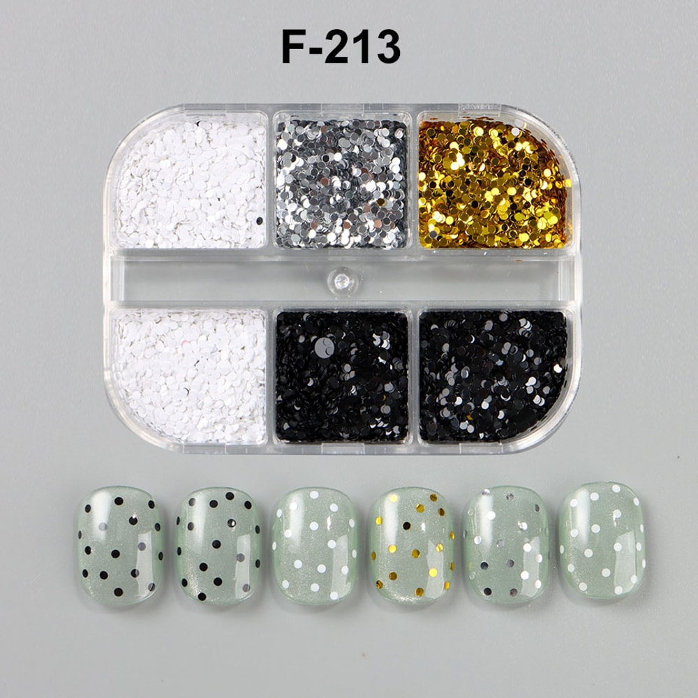 Premium Nail Art Charms Set Mini Sequins & Nail Accessories