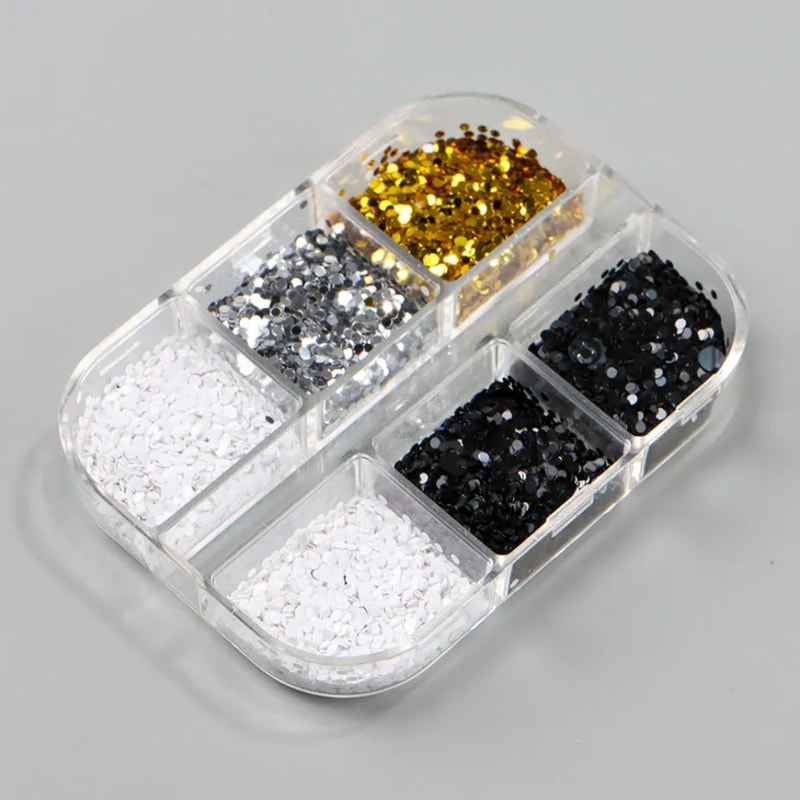 Premium Nail Art Charms Set Mini Sequins & Nail Accessories