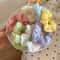 Deluxe Candy Color Hair Scrunchie Set Soft Elastic Hair Ties for Women & Girls
