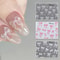 Bowknot Nail Stickers Self Adhesive Bow Ribbon Nail Art Decals 1