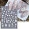 Mermaid Nail Stickers for Summer Beach Manicure Embossed Foils & Decals