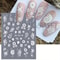 Mermaid Nail Stickers for Summer Beach Manicure Embossed Foils & Decals
