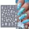 Mermaid Nail Stickers for Summer Beach Manicure Embossed Foils & Decals