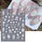 Mermaid Nail Stickers for Summer Beach Manicure Embossed Foils & Decals