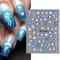 Mermaid Nail Stickers for Summer Beach Manicure Embossed Foils & Decals