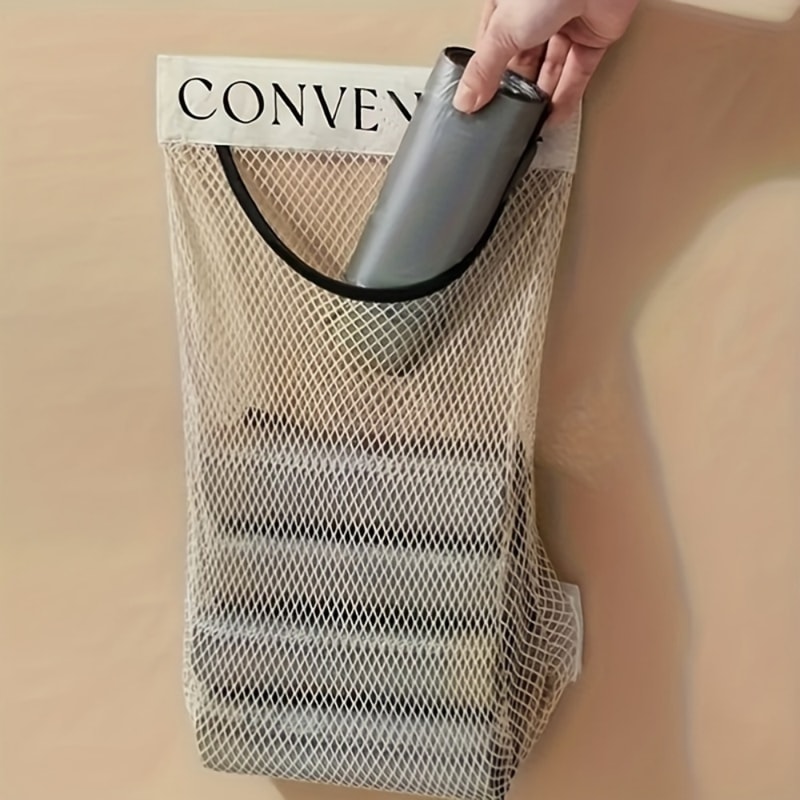 Wall Mounted Bag Organizer Reusable Plastic Bag Holder for Kitchen Storage
