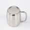 Double Wall Stainless Steel Camping Mug Insulated Beer Cup With Handle Portable Outdoor Coffee Cup 1