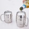 Double Wall Stainless Steel Camping Mug Insulated Beer Cup With Handle Portable Outdoor Coffee Cup 3