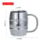 Double Wall Stainless Steel Camping Mug Insulated Beer Cup With Handle Portable Outdoor Coffee Cup 5