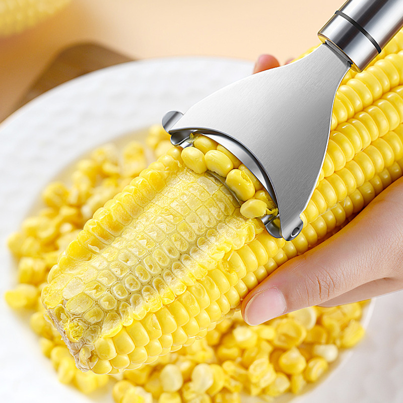 Stainless Steel Corn Stripper Tool Fast Corn Kernel Remover Peeler