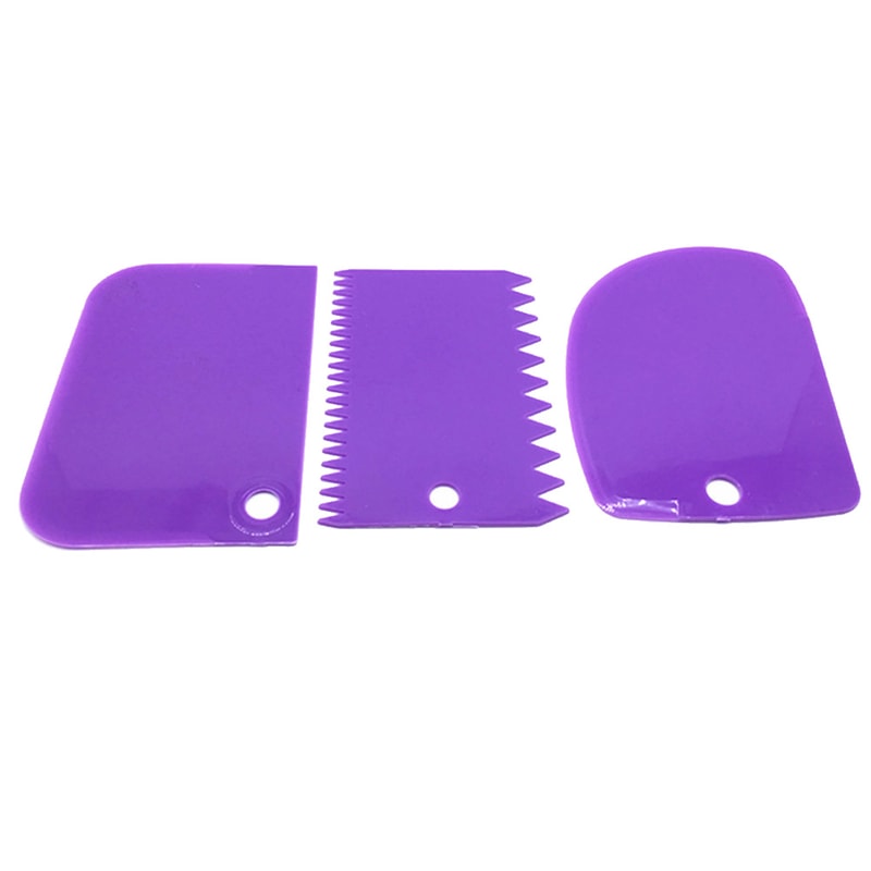 Piece Cake Scraper Set for Smooth & Textured Edges Fondant Tools & Cake Decorating Tools