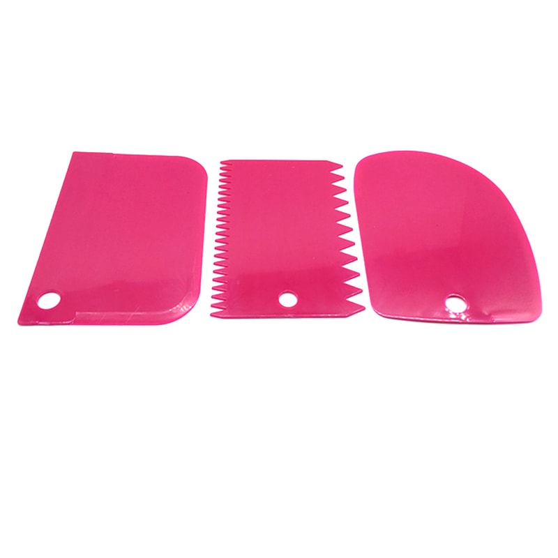 Piece Cake Scraper Set for Smooth & Textured Edges Fondant Tools & Cake Decorating Tools