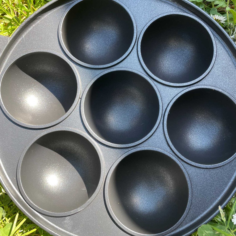 Cavity Non Stick Egg Pan Omelette Pan Breakfast Cooker for Perfect Mini Pancakes & Eggs