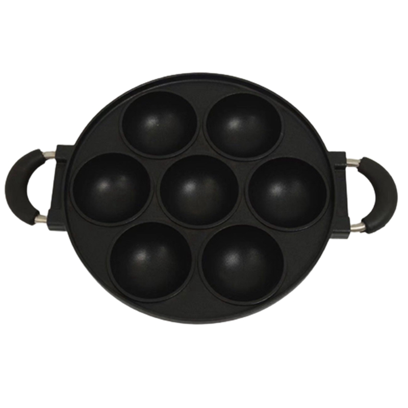 Cavity Non Stick Egg Pan Omelette Pan Breakfast Cooker for Perfect Mini Pancakes & Eggs