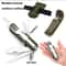 Compact Camping Cutlery Set Folding Portable Utensils with Bottle Opener