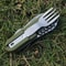 Compact Camping Cutlery Set Folding Portable Utensils with Bottle Opener