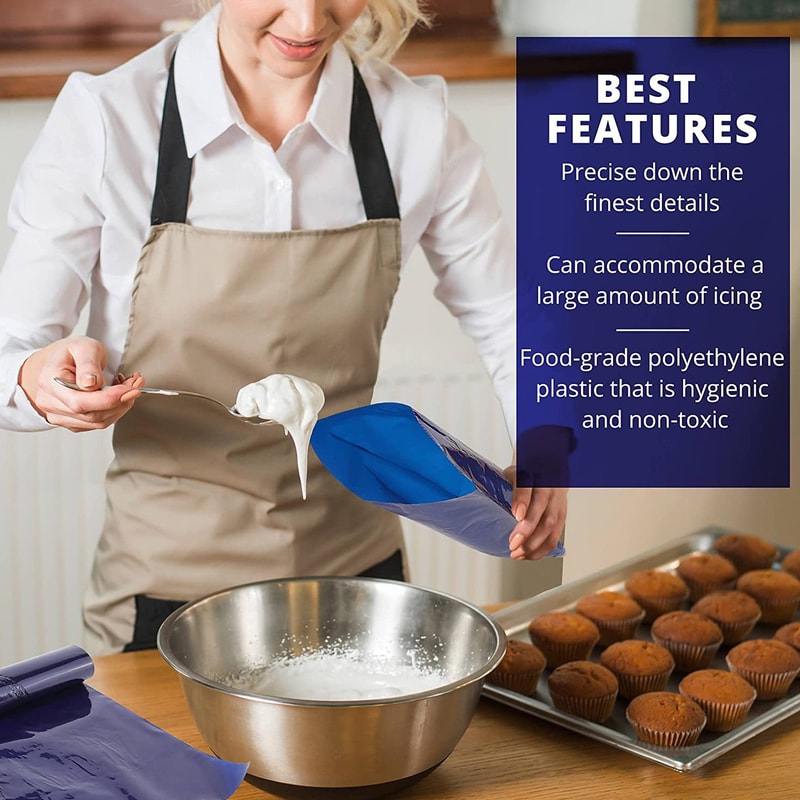 Extra Large Disposable Pastry Bags Set Heavy Duty Cake Decorating Bags