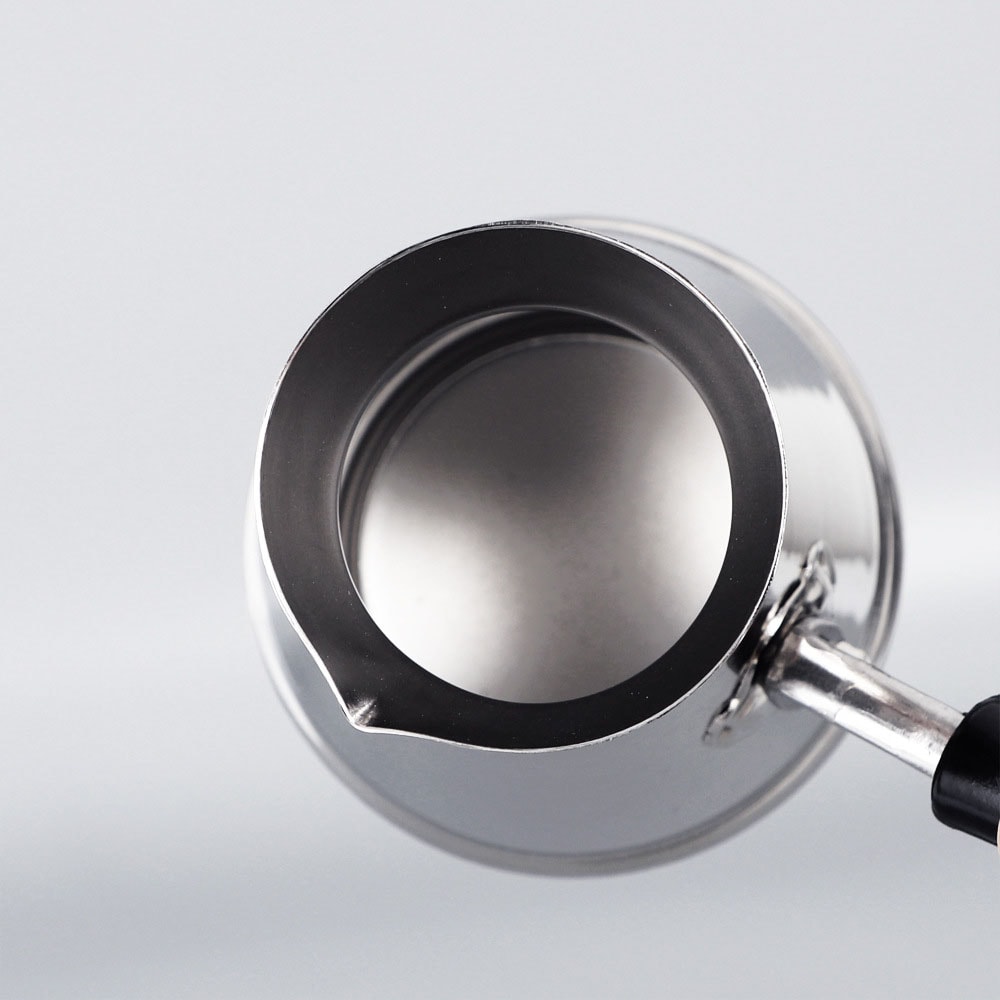 Stainless Steel Moka Pot With Long Handle Turkish Coffee Butter Melting Pot 4