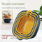 Piece Kitchen Sink Drainer Set Vegetable Washing Basket & Fruit Bowl