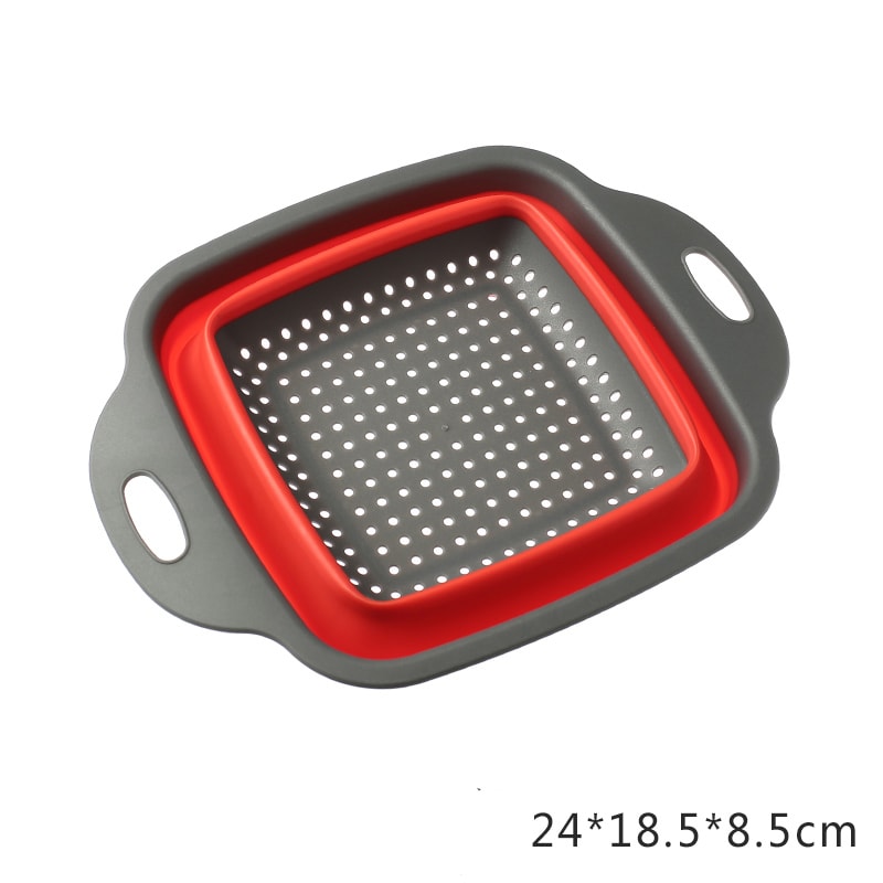 Collapsible Vegetable Washing Basket Portable Foldable Colander With Drain Filter 6