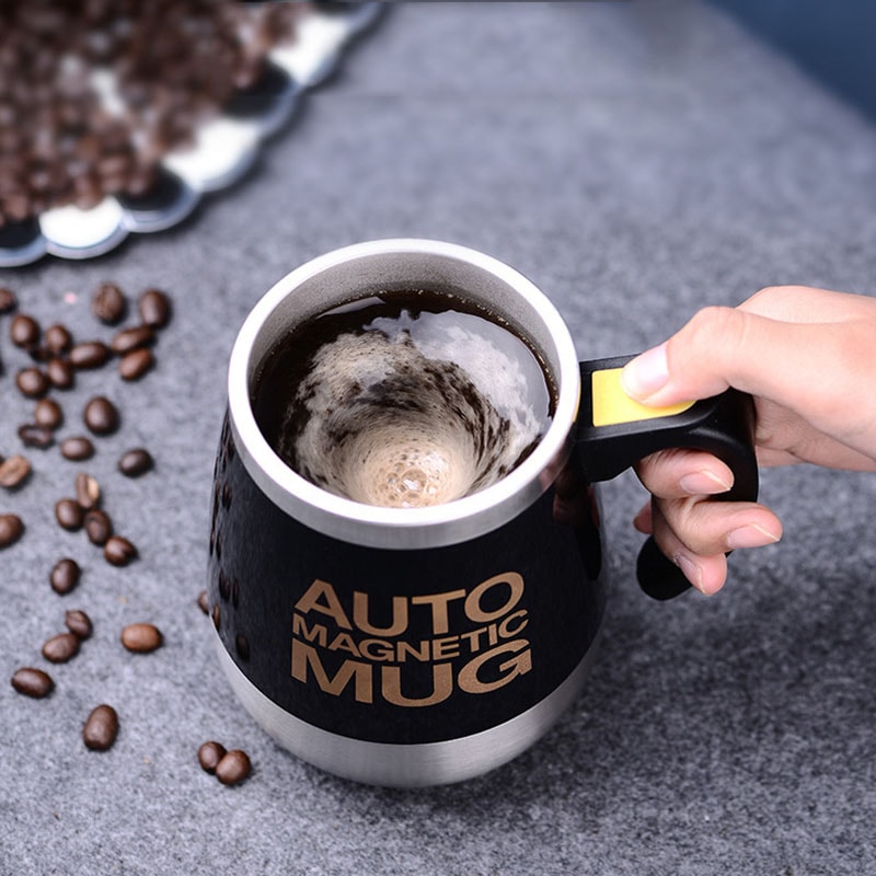 Self Stirring Mug 450ml Electric Coffee Mug Stainless Steel Automatic Mixing Cup