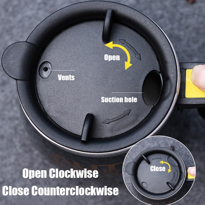 Self Stirring Mug 450ml Electric Coffee Mug Stainless Steel Automatic Mixing Cup