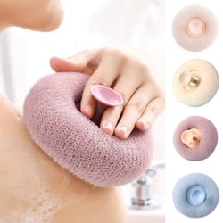 soft mesh shower loofah sponge ball for gentle body exfoliation