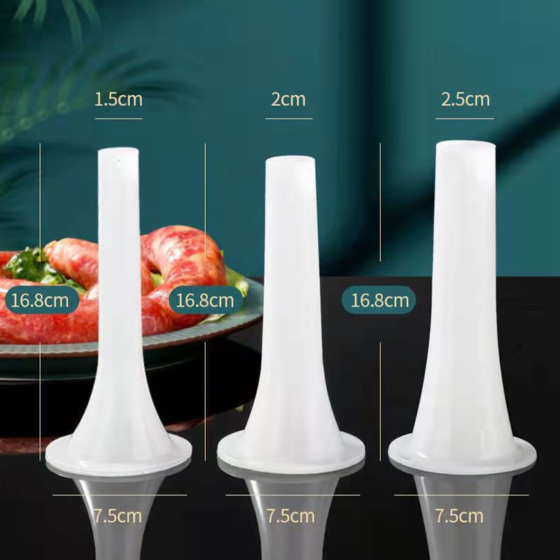 Manual Sausage Stuffer Kit Homemade Sausage Maker with Nozzles