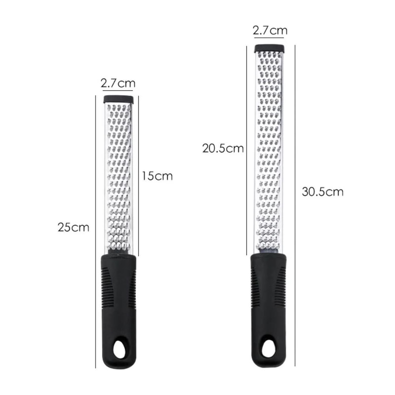 Stainless Steel Lemon Zester & Cheese Grater Tool for Kitchen Prep