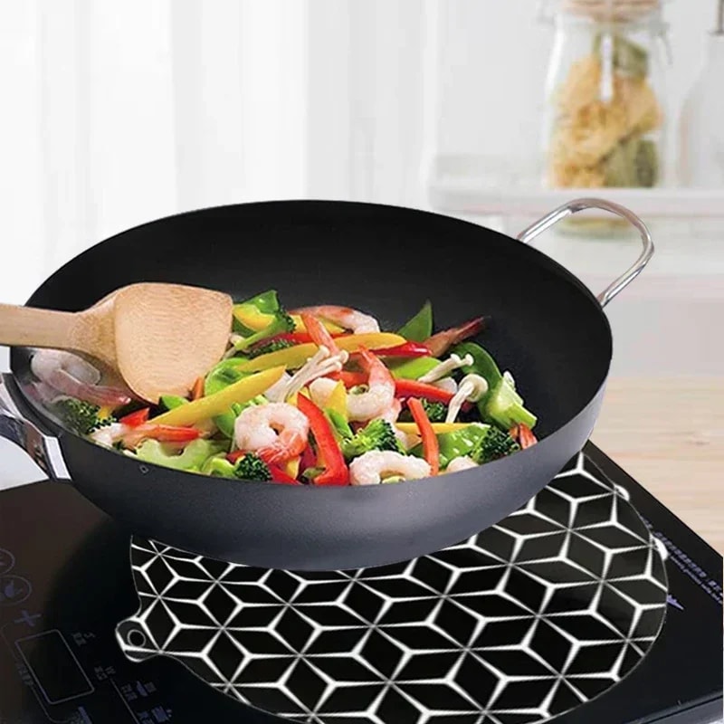 HeatShield Silicone Induction Cooktop Mat Fireproof Stove Protector Pad 1