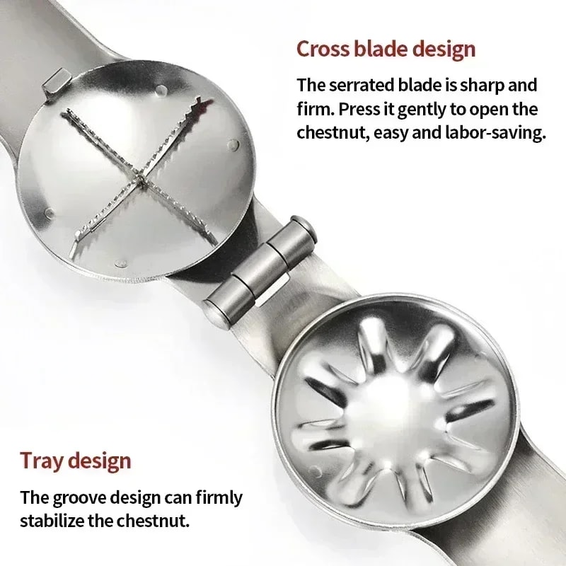 Chestnut Cutter Tool Stainless Steel Nut Cracker & Walnut Pliers