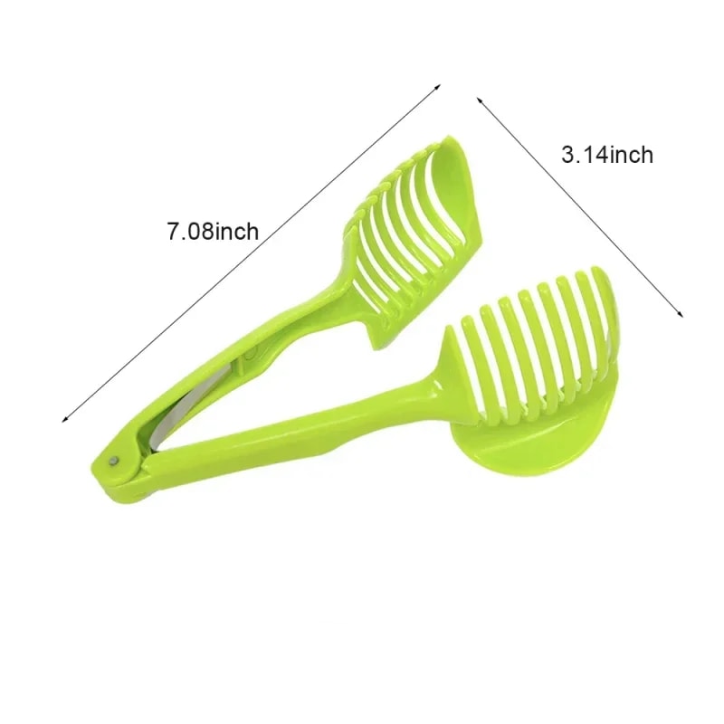 Multi Use Vegetable Slicer Tool for Even Cuts Fruit Holder Kitchen Cutter