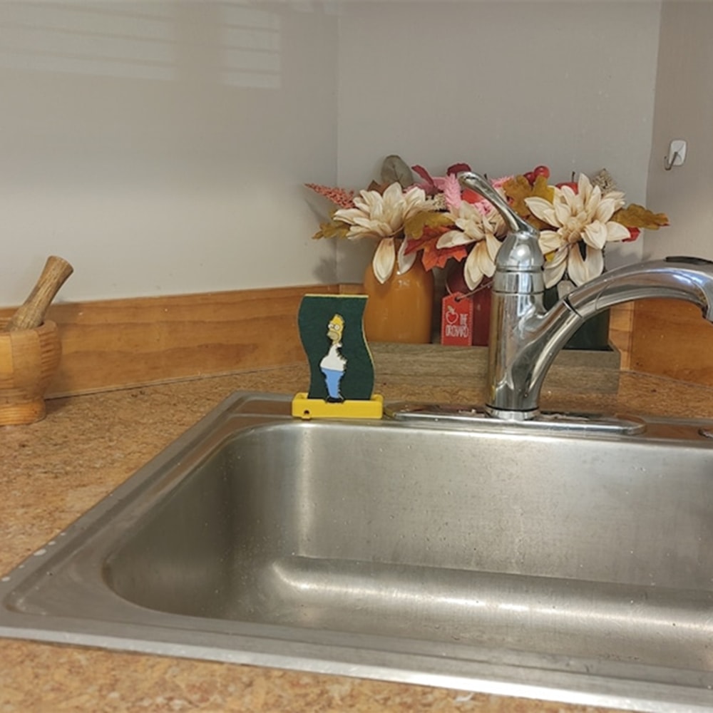 Funny Cartoon Sponge Holder Sink Organizer Rack
