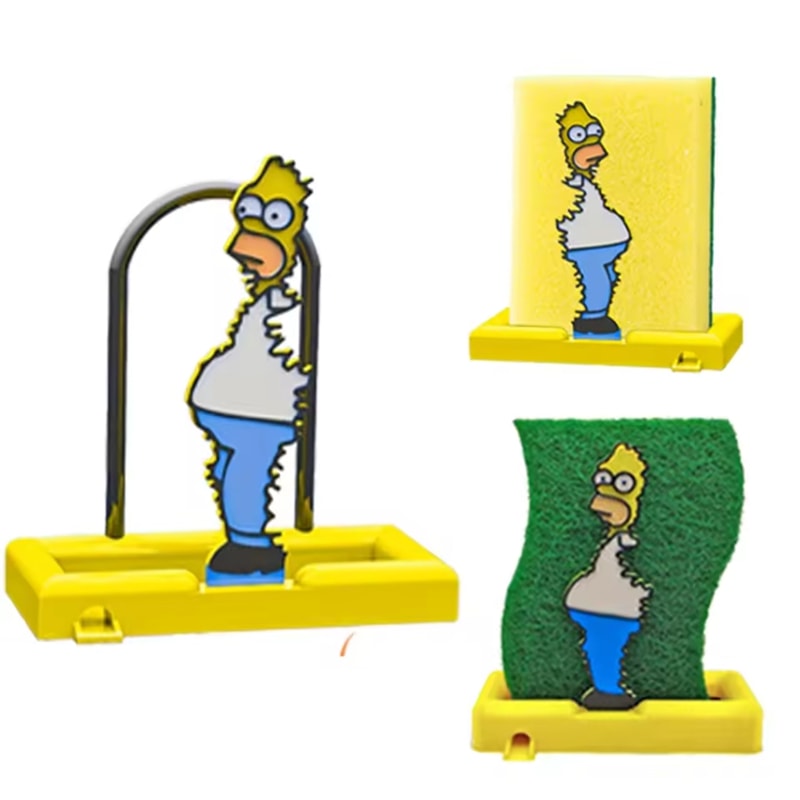 Funny Cartoon Sponge Holder Sink Organizer Rack