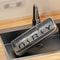 Self Draining Kitchen Sink Organizer Shelf with Faucet Storage Rack