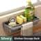 Self Draining Kitchen Sink Organizer Shelf with Faucet Storage Rack