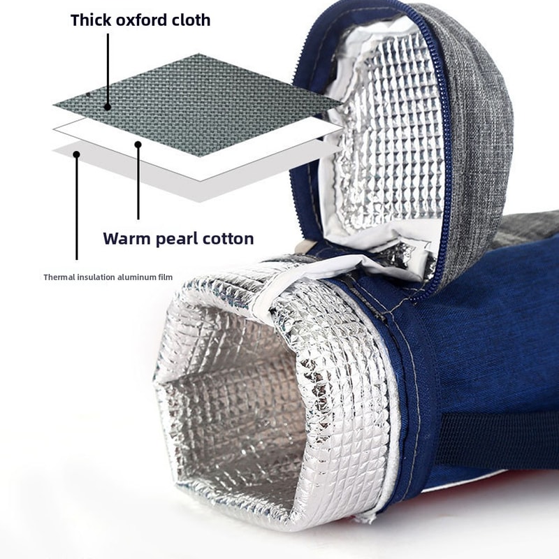 Insulated Water Bottle Bag Portable Bottle Cooler Carrier for Travel and Outdoor Use