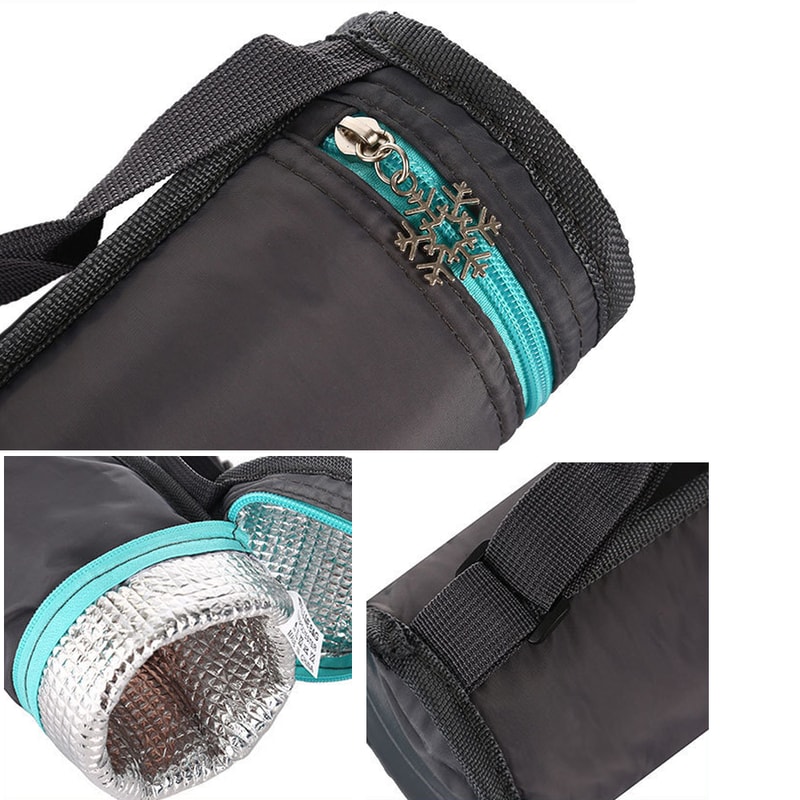 Insulated Water Bottle Bag Portable Bottle Cooler Carrier for Travel and Outdoor Use