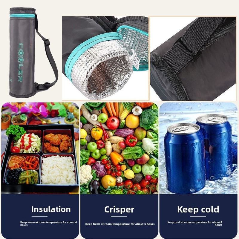 Insulated Water Bottle Bag Portable Bottle Cooler Carrier for Travel and Outdoor Use