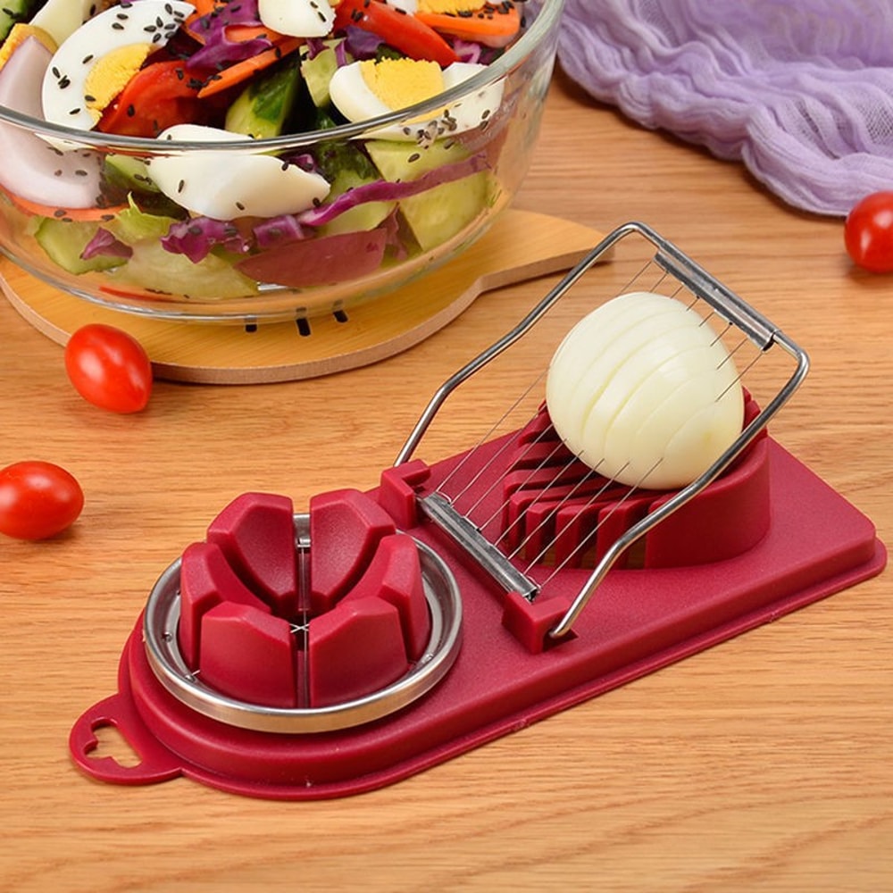 Multifunction Egg Slicer Stainless Steel Cutter For Eggs Meat And Fruits 2